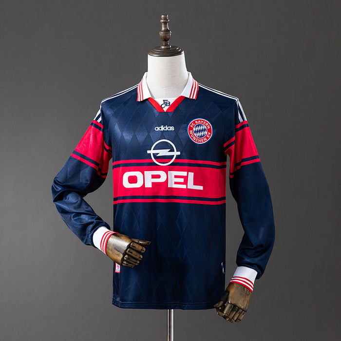 Camisa Bayern Munich Retrô Manga Longa 97/98
