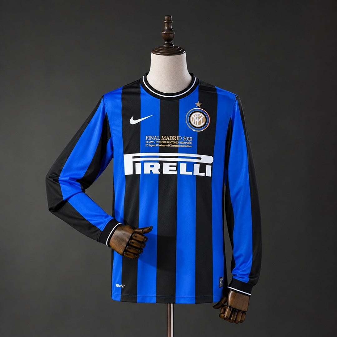 Camisa Inter Milan Retrô Manga Longa 2010