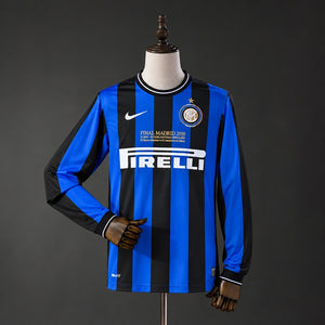 Camisa Inter Milan Retrô Manga Longa 2010