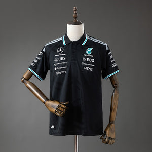 Camisa Mercedes Amg Petronas F1 Preta Polo 5xl8 2026
