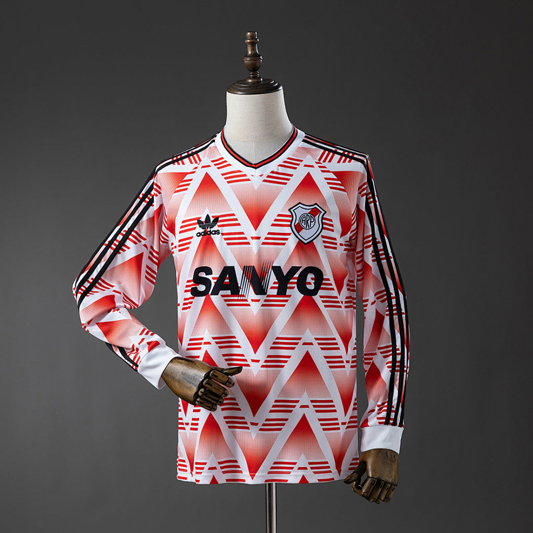 Camisa River Plate Away Long Sleeved Retrô Xxl7 92/93