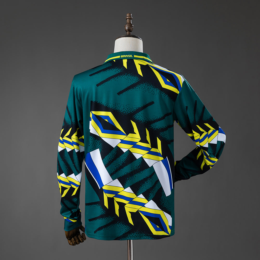 Camisa Brasil Retrô Manga Longa Goleiro 96/97