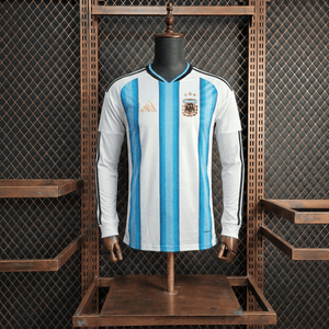 Camisa Argentina Home Manga Longa Jogador 2026
