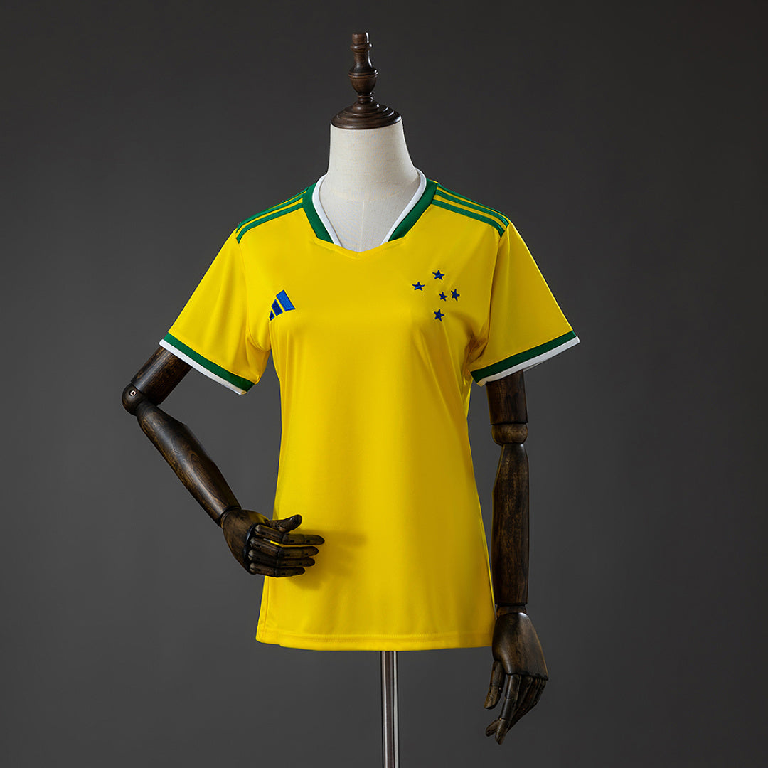 Camisa Cruzeiro Amarela 26/27 Feminina