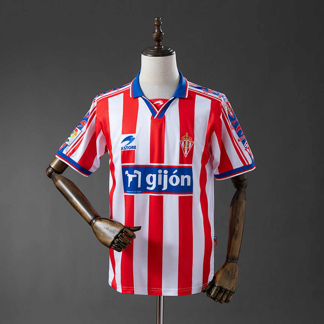 Camisa Sporting de Gijon Home Retrô Xxl7 99/00