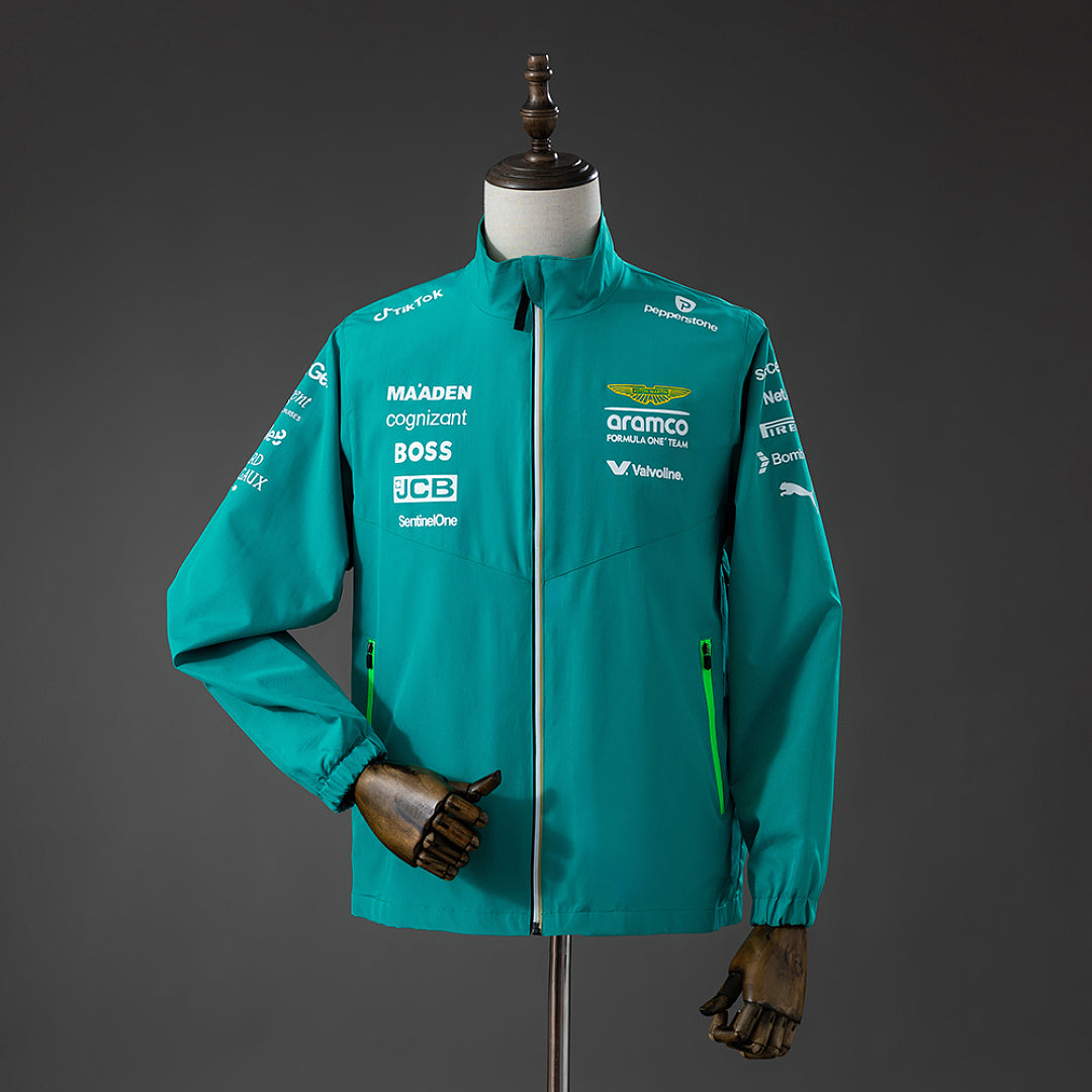 Camisa Aston Martin Aramco F1 Corta Vento Verde 3xl9 2025