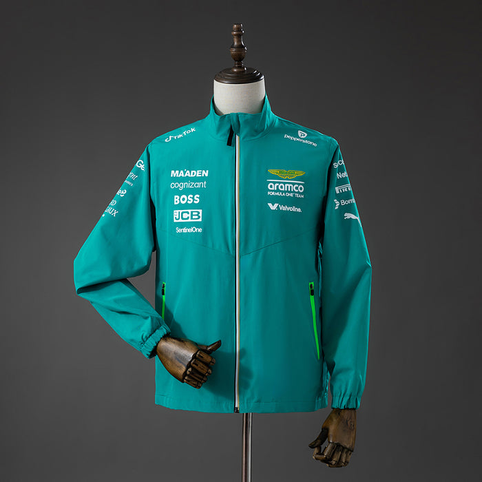 Camisa Aston Martin Aramco F1 Corta Vento Verde 3xl9 2025