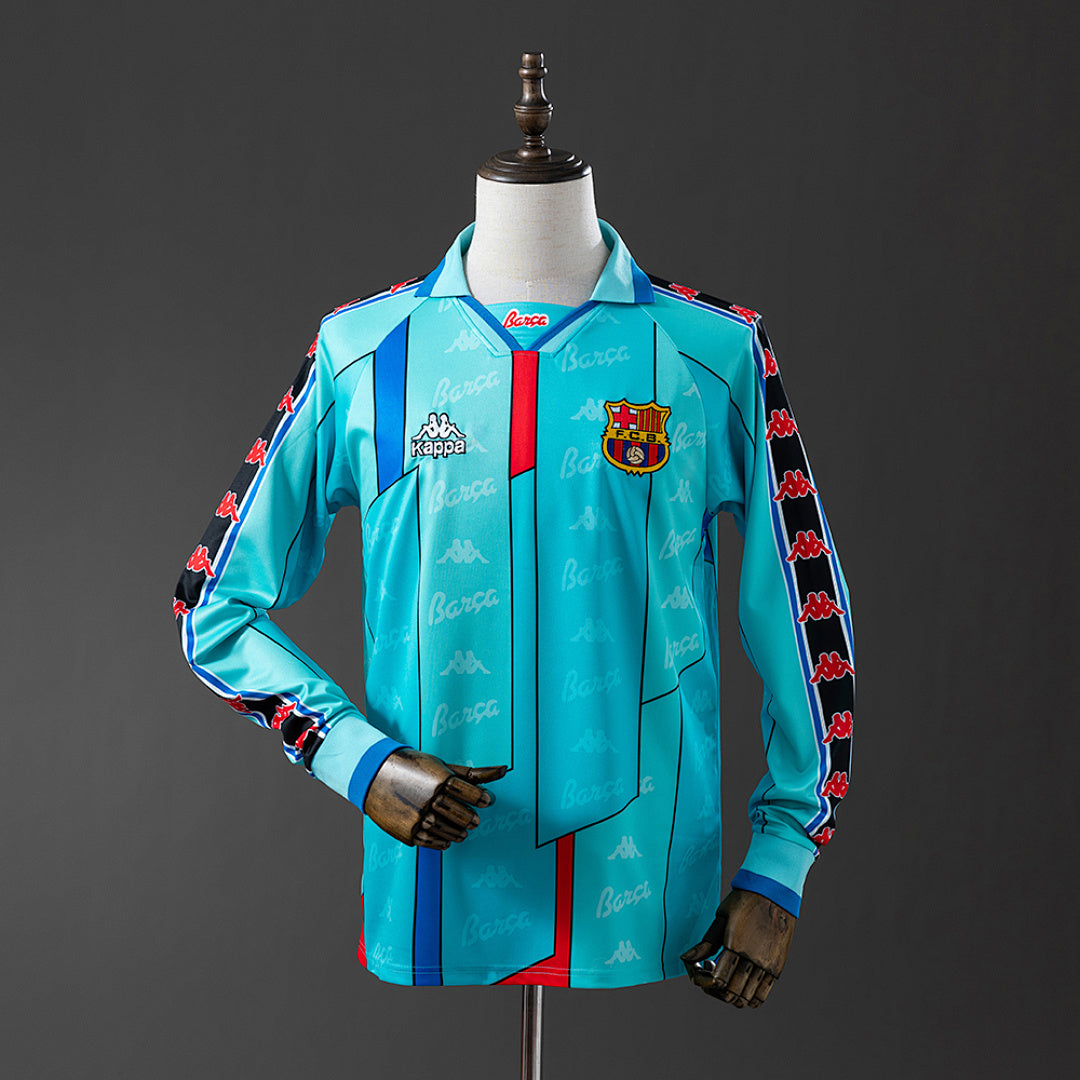 Camisa Barcelona Retrô Manga Longa 95/97