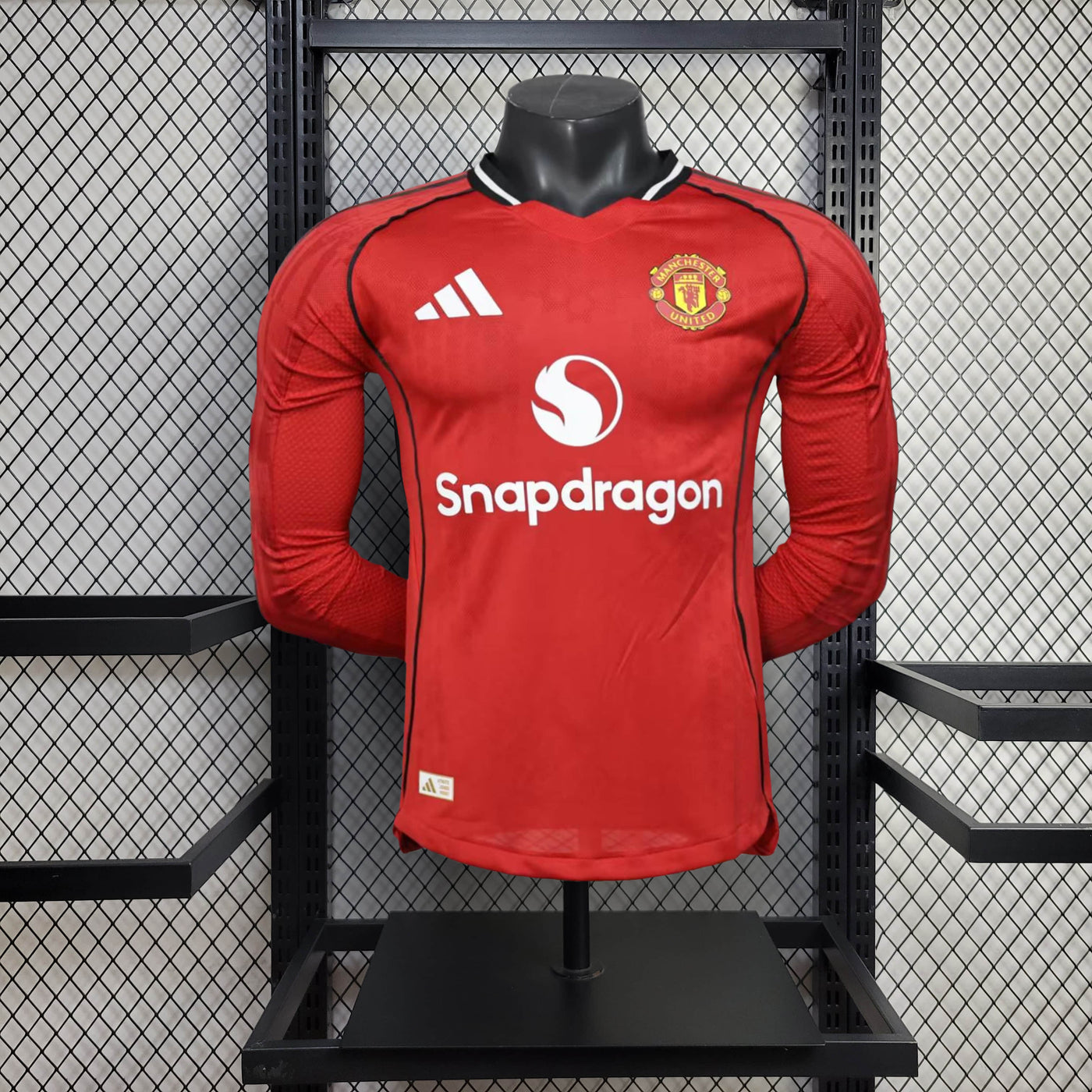 Camisa Manchester United Home Manga Longa Jogador 25/26
