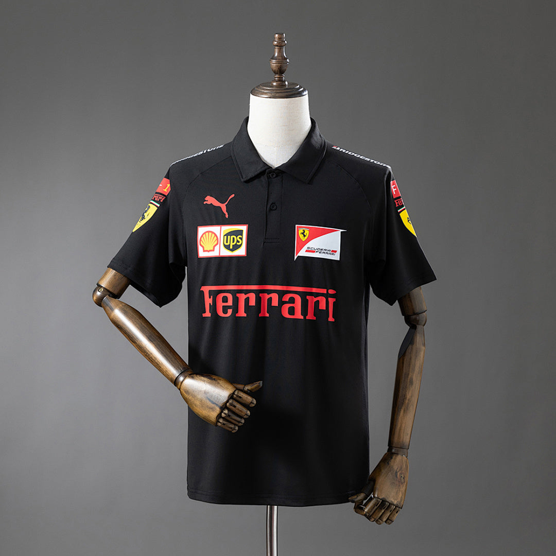 Camisa Scuderia Ferrari F1 Preta Polo 3xl8 2025