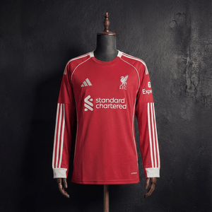 Camisa Liverpool Home Manga Longa 25/26