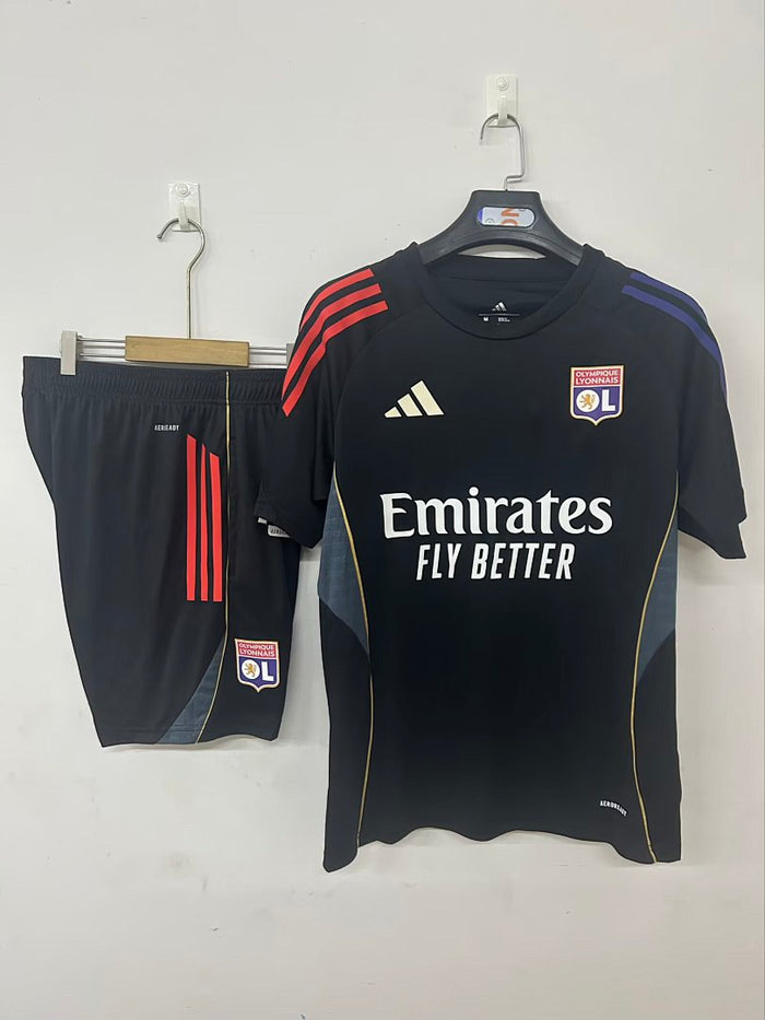 Camisa Olympique Lyon Treino Preta 25/26