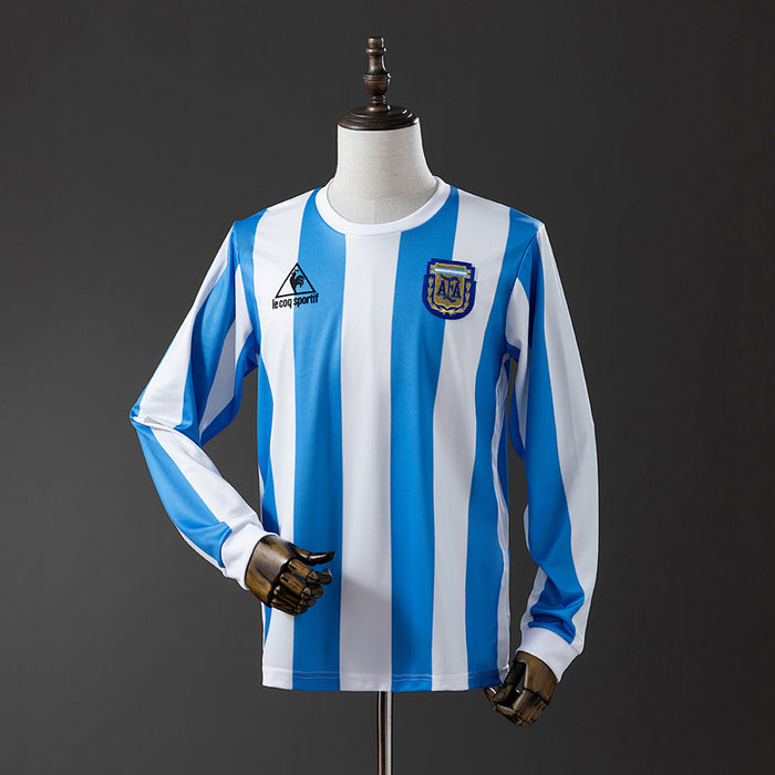Camisa Argentina Retrô Manga Longa 1986