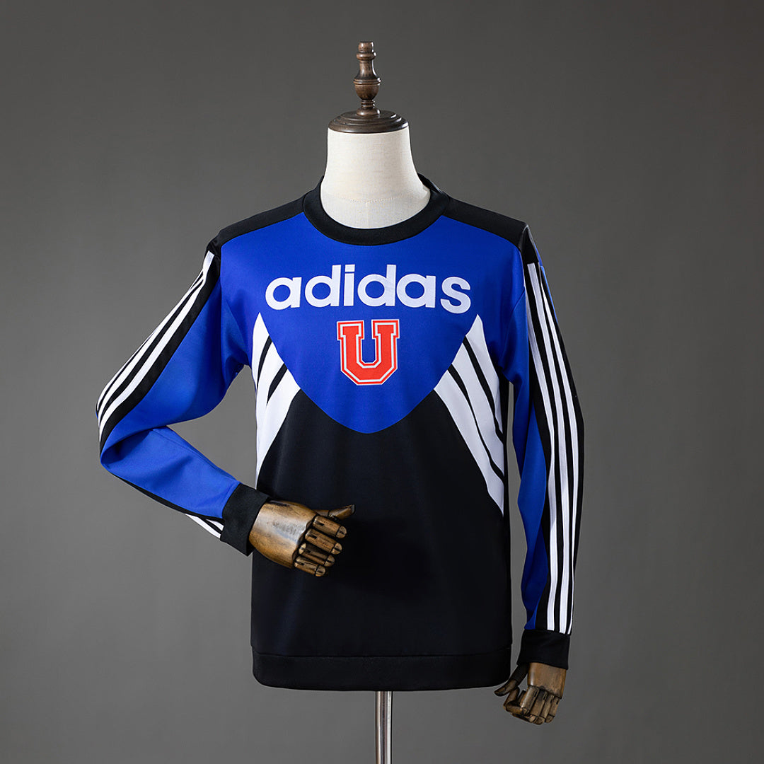 Camisa Chile Retrô Azul Manga Longa
