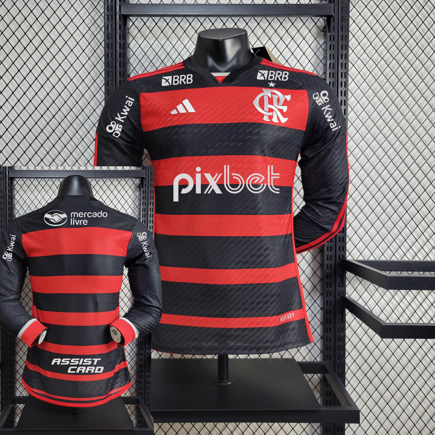 Camisa Flamengo Home Manga Longa Jogador 24/25
