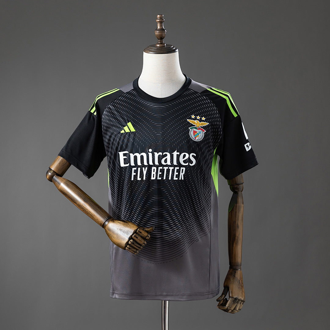 Camisa Benfica Goleiro Preta Cinza Xxl8 26/27