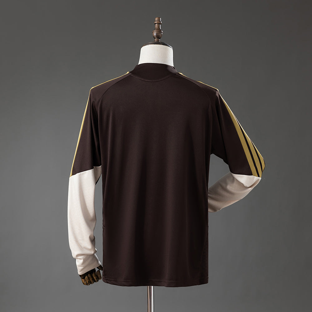 Camisa Flamengo Treino Marrom Manga Longa 26/27