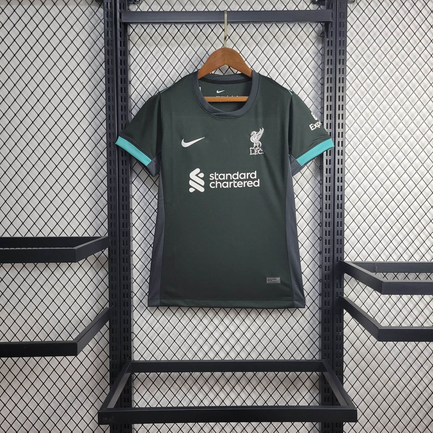 Camisa Liverpool Away Preta 24/25 Feminina