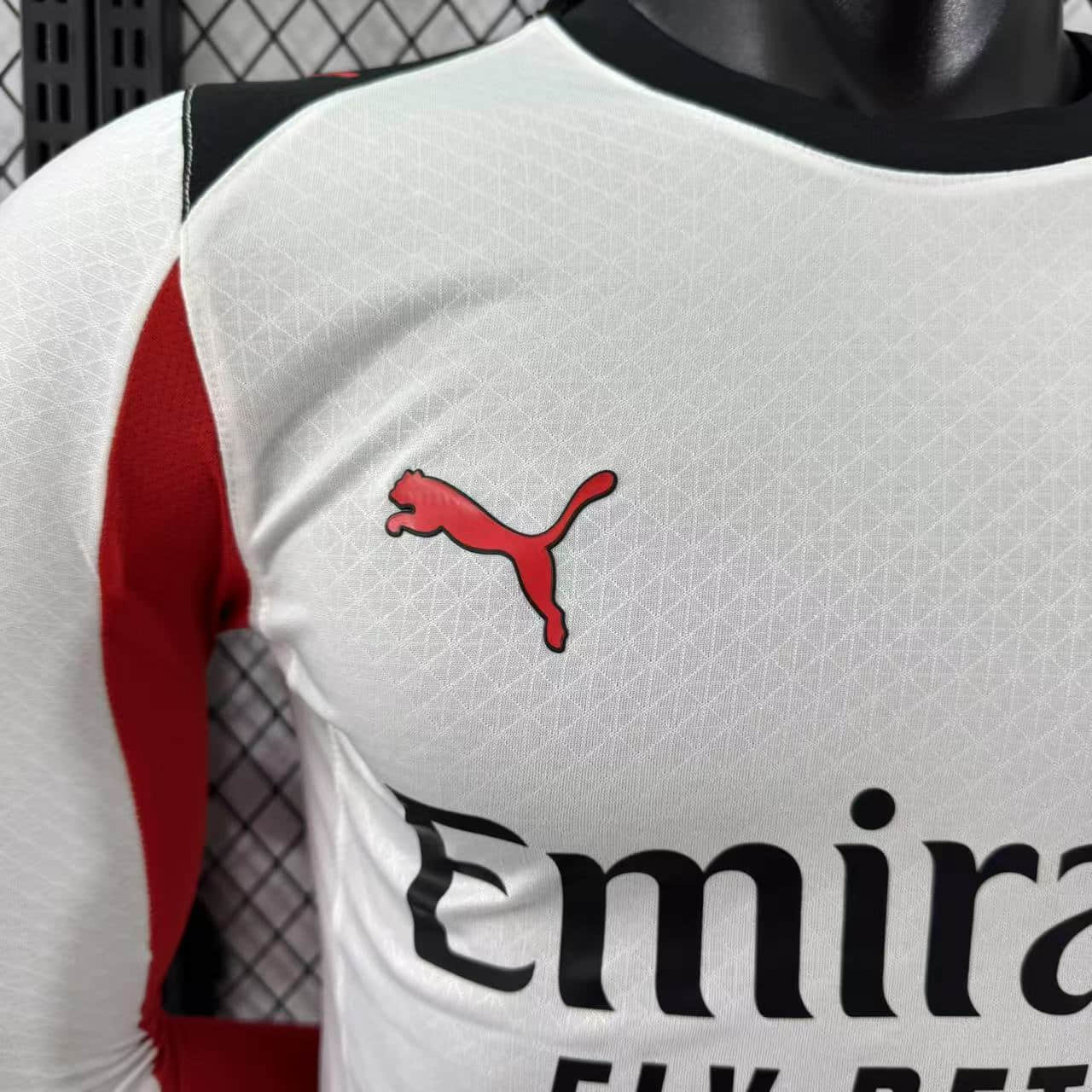 Camisa AC Milan Away Manga Longa Jogador 25/26