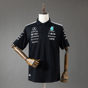 Camisa Mercedes Amg Petronas F1 Preta Polo 5xl 19 2026