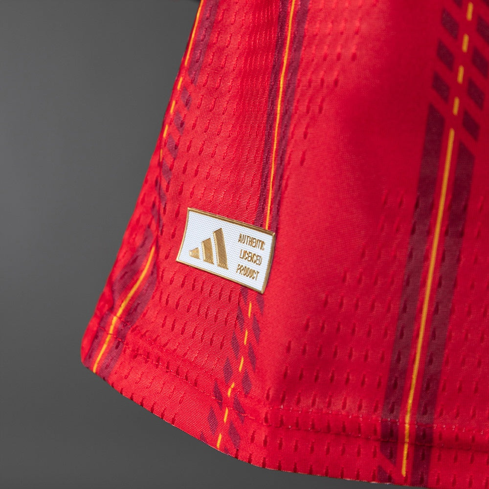 Camisa Espanha Home Manga Longa Jogador 2026