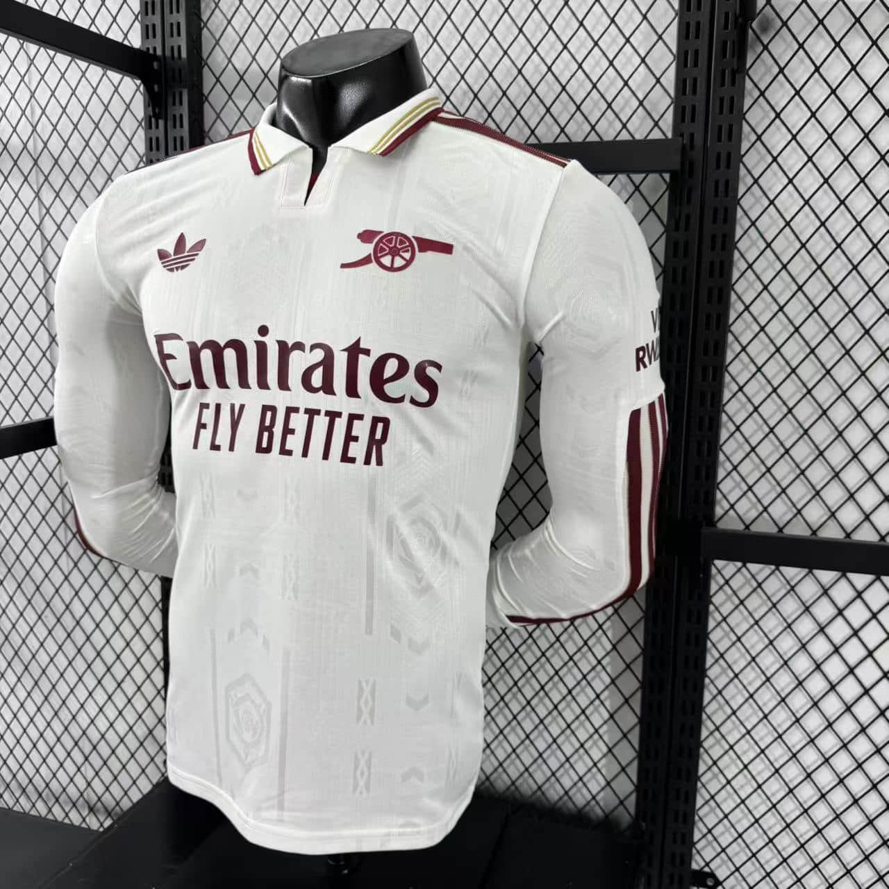 Camisa Arsenal Away Manga Longa Jogador 25/26
