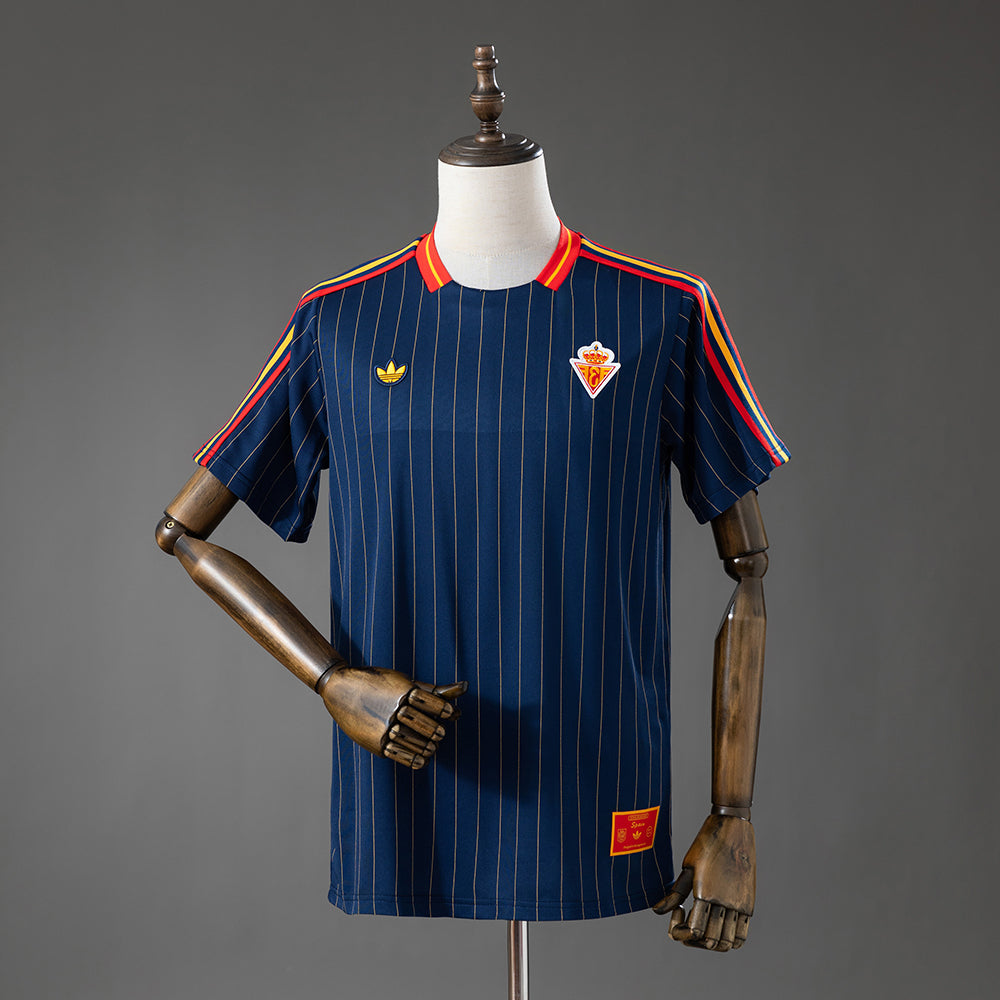 Camisa Espanha Azul Azul Marinho