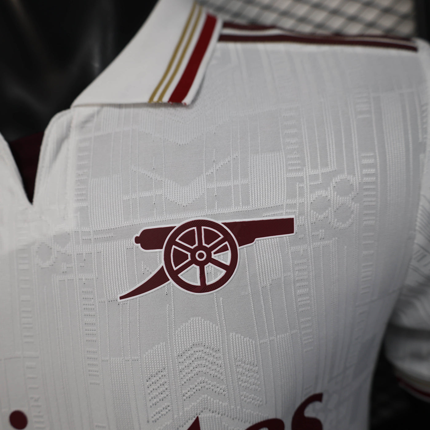 Camisa Arsenal Away Branca Jogador 25/26