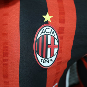 Camisa AC Milan Home Manga Longa Jogador 24/25