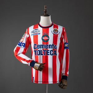 Camisa Chivas de Guadalajara Home Long Sleeved Retrô Xxl10 02/03
