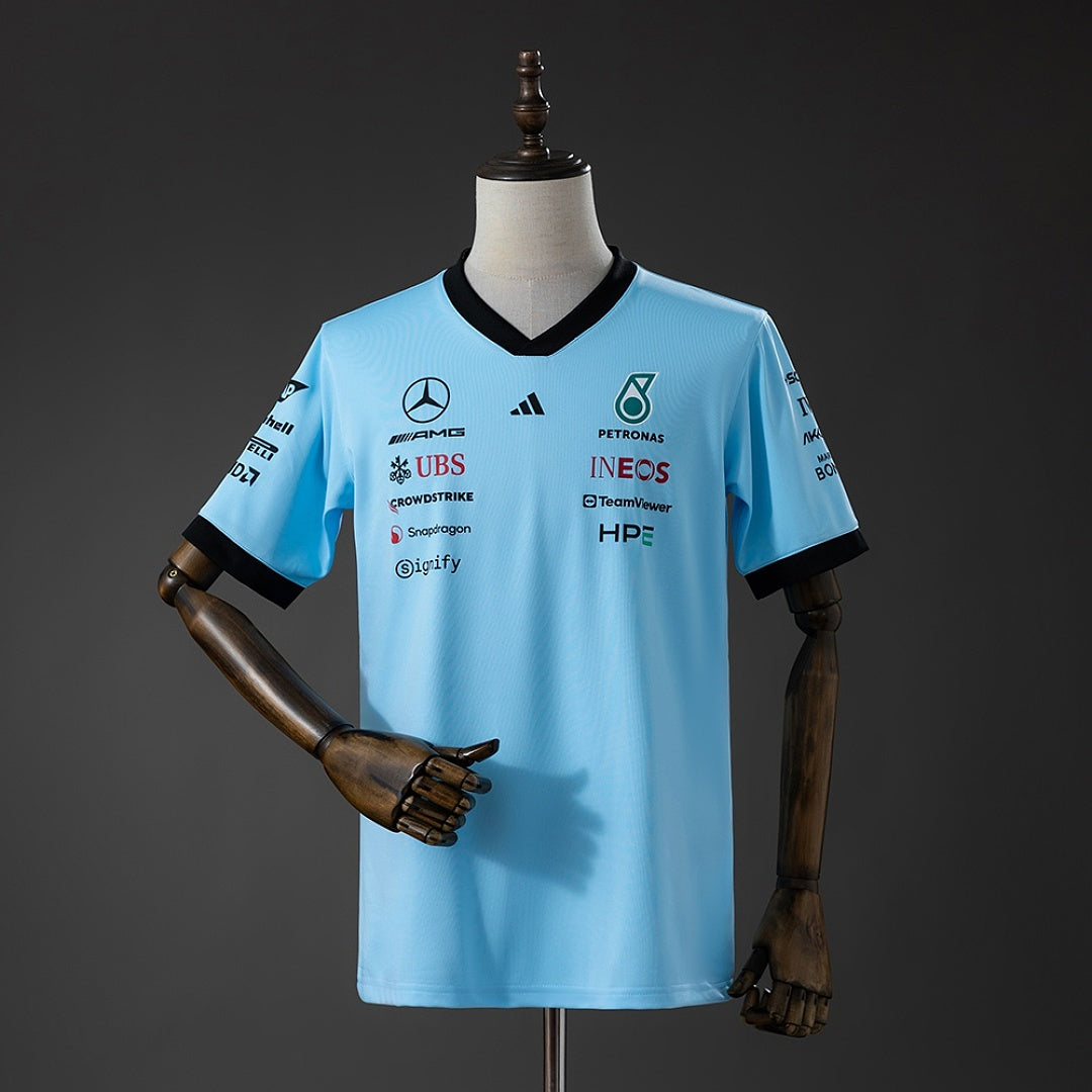 Camisa Mercedes Amg Petronas F1 Azul T 5xl8 2026