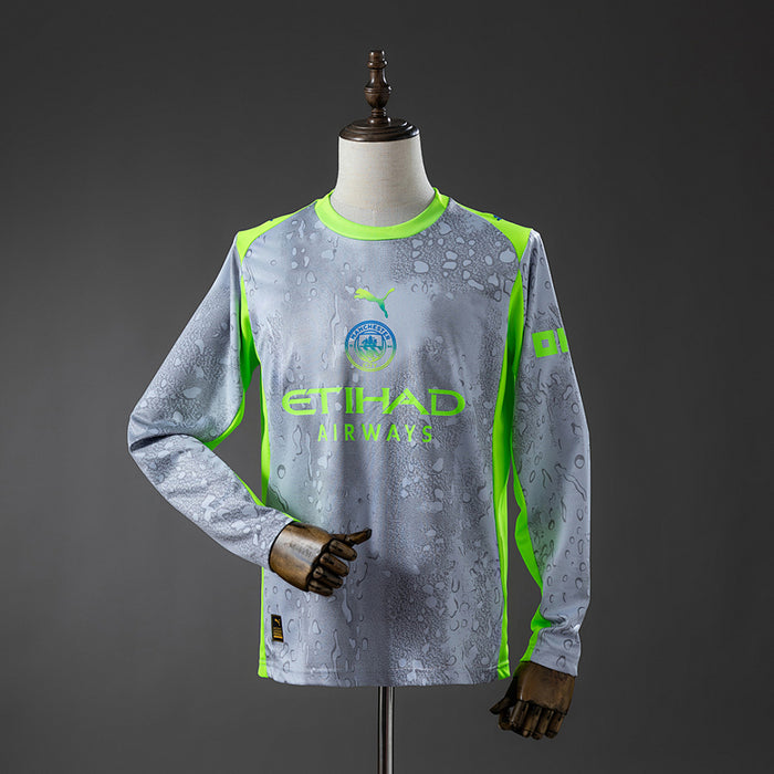 Camisa Manchester City Away Manga Longa 25/26