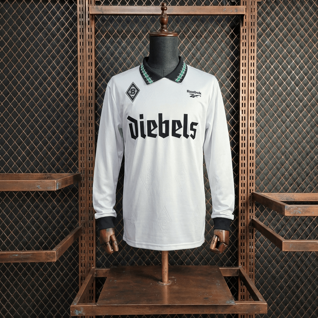 Camisa Borussia Monchengladbach Retrô Manga Longa 95/96