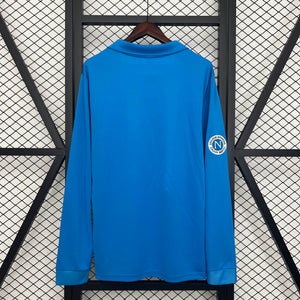 Camisa Napoli Retrô Manga Longa 87/88