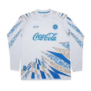Camisa Napoli Pré-jogo Pré-jogo Manga Longa 25/26