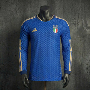 Camisa Itália Home Manga Longa Jogador 2026