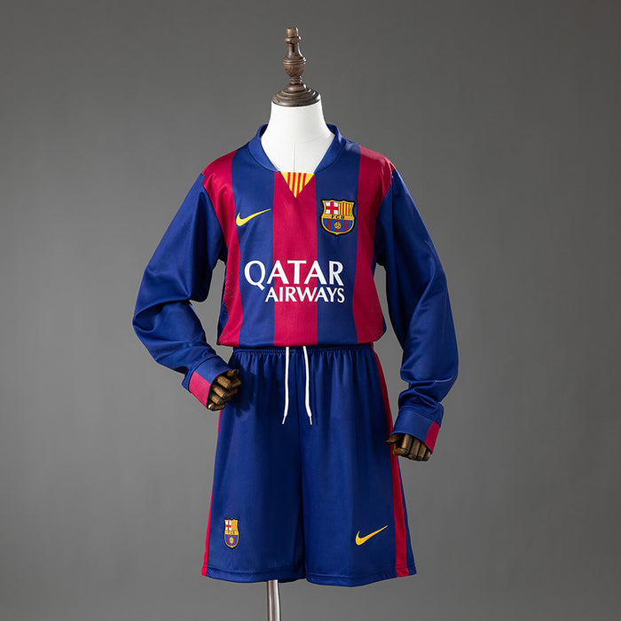 Kit Infantil Barcelona Manga Longa 14/15