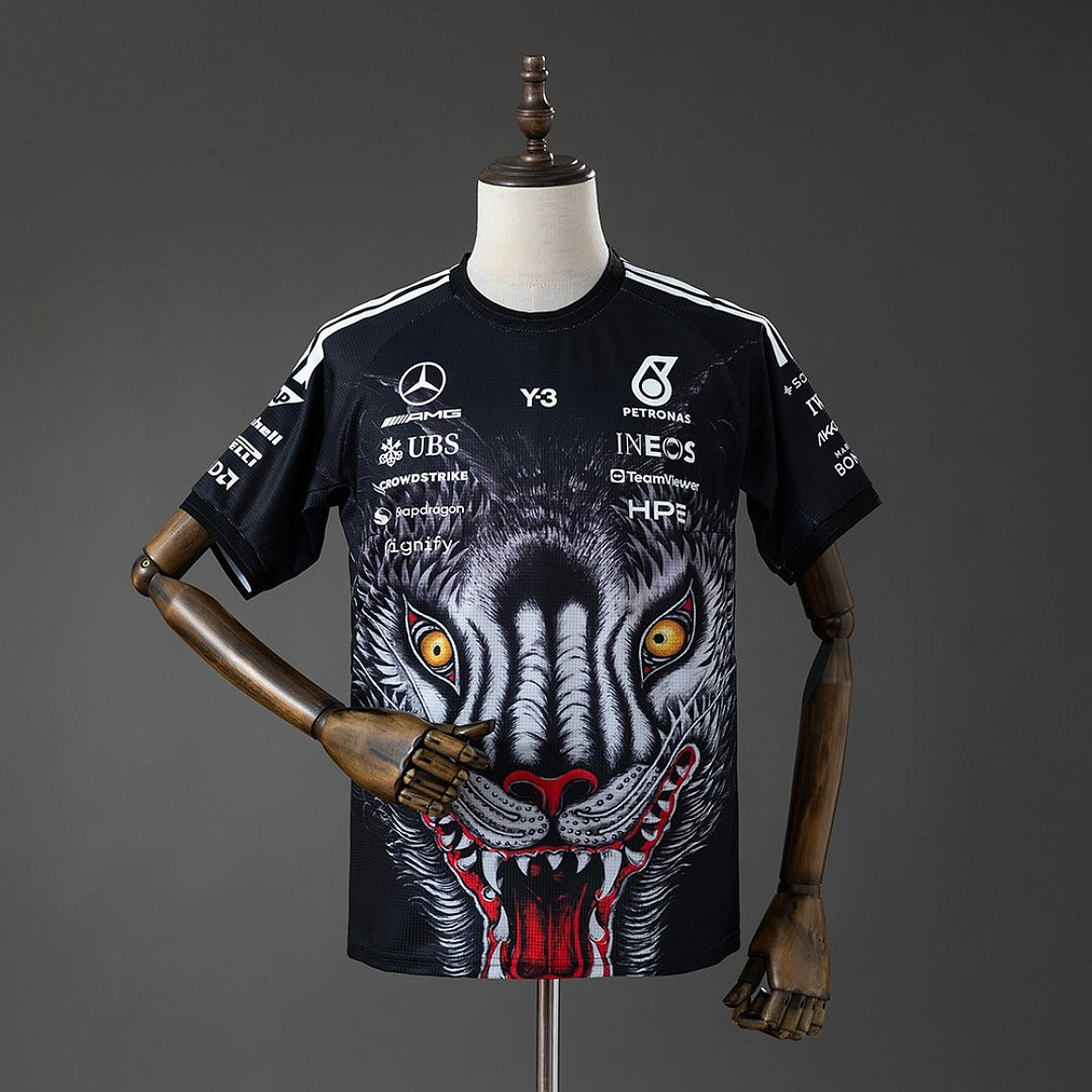 Camisa Y 3 Mercedes Amg Petronas F1 Preta T 5xl7