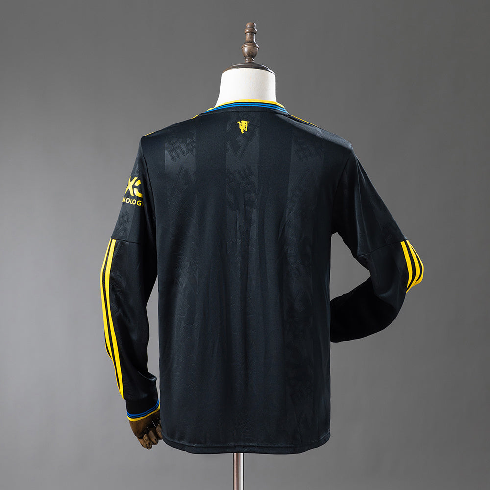 Camisa Manchester United Away Manga Longa 25/26