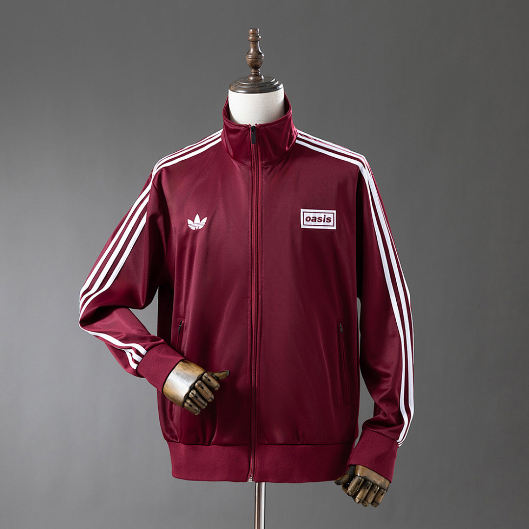 Camisa Oasis Flamingo Track Jaqueta Burgundy Xxl8