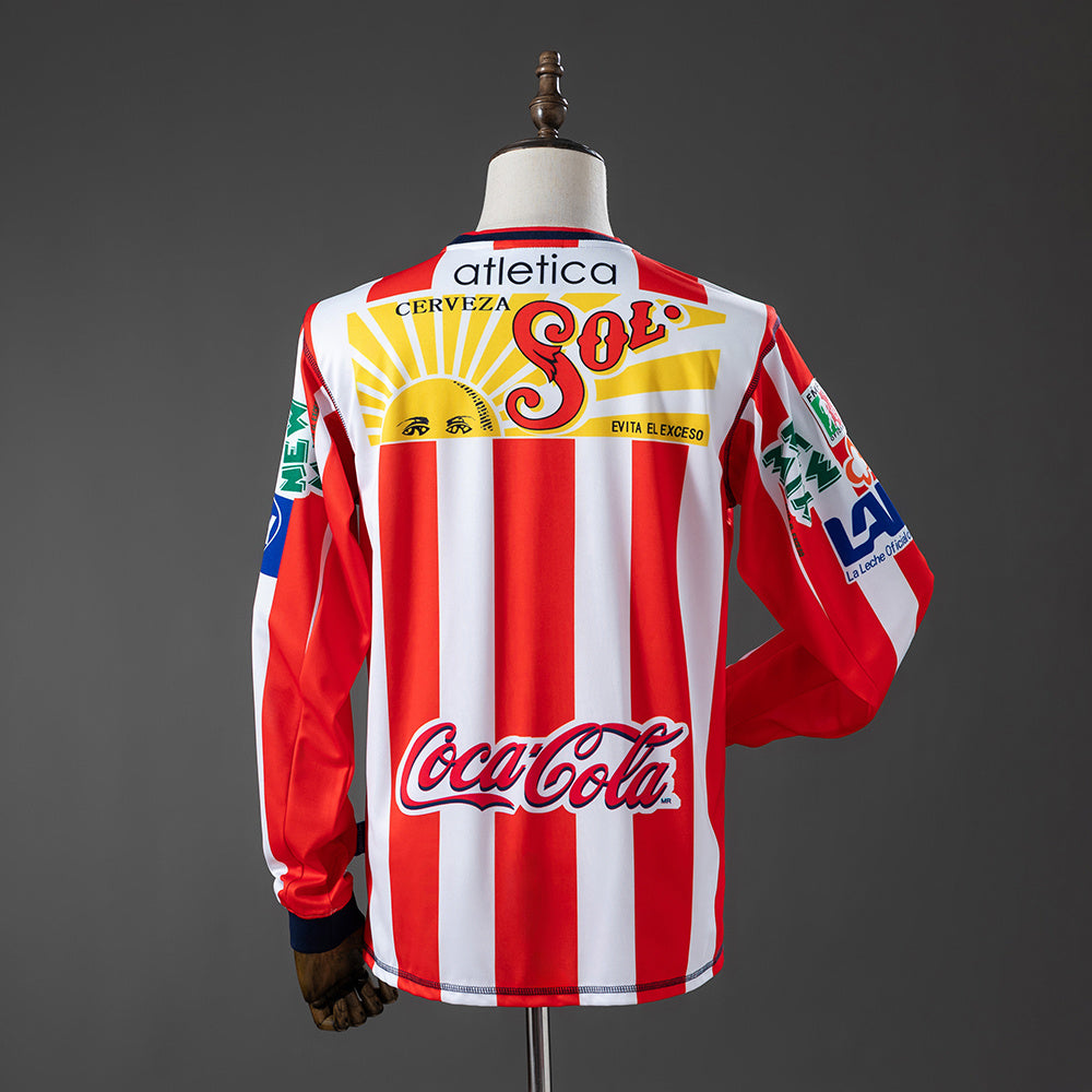 Camisa Chivas de Guadalajara Home Long Sleeved Retrô Xxl10 02/03