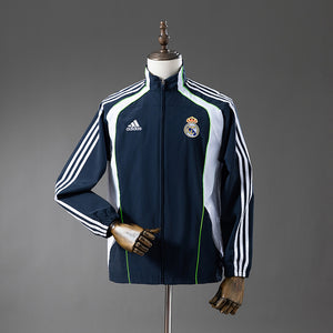 Corta Vento Real Madrid Azul Branca Azul Marinho