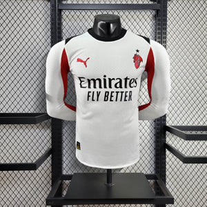 Camisa AC Milan Away Manga Longa Jogador 25/26