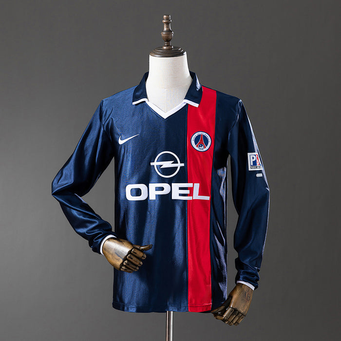 Camisa Paris Saint-Germain Retrô Manga Longa 01/02