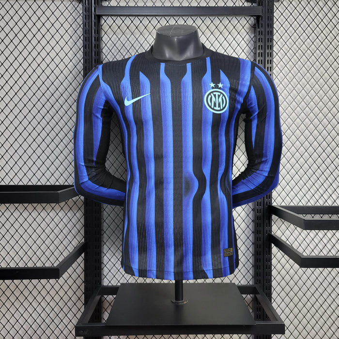 Camisa Inter Milan Home Manga Longa Jogador 25/26