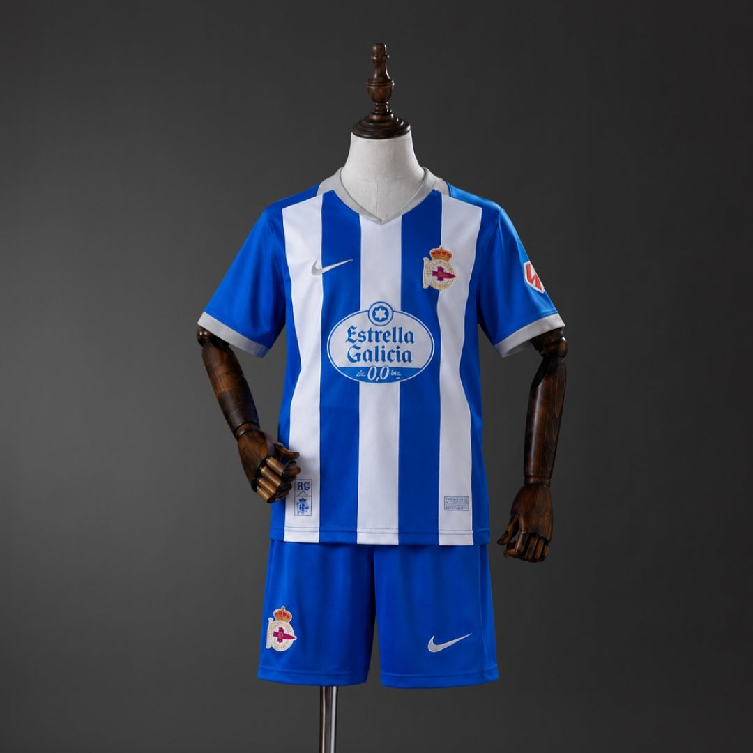 Camisa Deportivo de La Coruña Home Kit Infantil 16 282 26/27