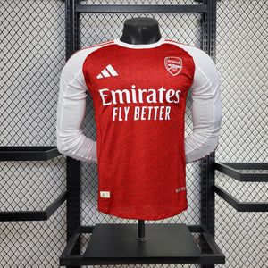 Camisa Arsenal Home Manga Longa Jogador 25/26