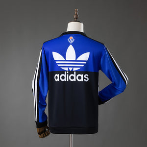 Camisa Chile Retrô Azul Manga Longa