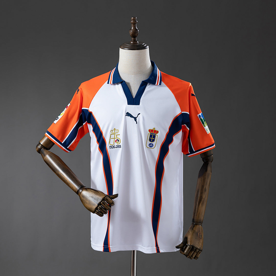 Camisa Real Oviedo Away Retrô Xxl7 2001