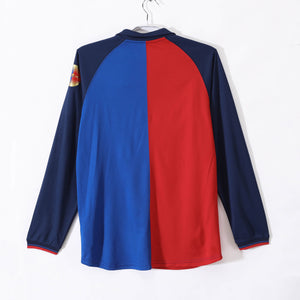 Camisa Barcelona Retrô Manga Longa 1999